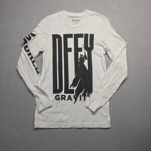 Wicked Broadway Defy Gravity Graphic Long Sleeve White T-Shirt Small S